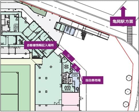 当日券売り場案内図